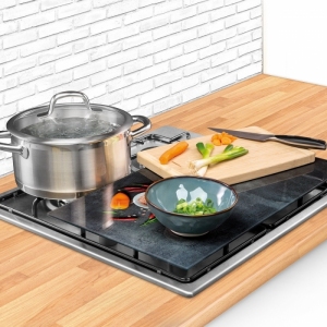 Skleněná odkládací deska na sporák ONLINE 30 x 52