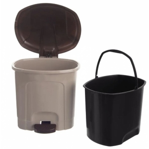 Koš odp. UH s pedálem 3 l kávově hnědá