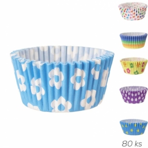 Košík cukrářský papír pr. 5 cm/80 ks mix