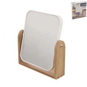 Zrcadlo UH/bambus WHITNEY 18x20 cm stojánek