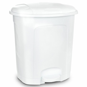 KOŠ ODP. UH S PEDÁLEM 50 L BÍLÁ