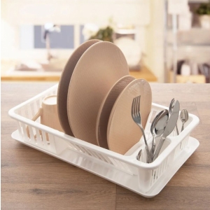 Odkapávač UH Elif 2 díly 45,5x27,5x10 cm bílá