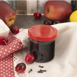 Víčko kov 66 červená 10 ks