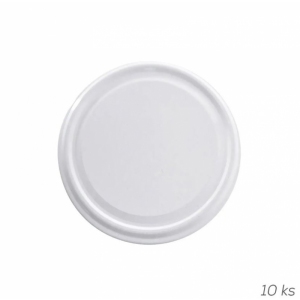 Víčko kov 66 bílá 10 ks