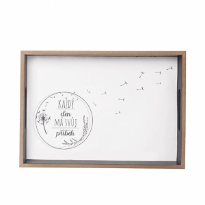Tác lisované dřevo servírovací KAŽDÝ DEN 34x24 cm