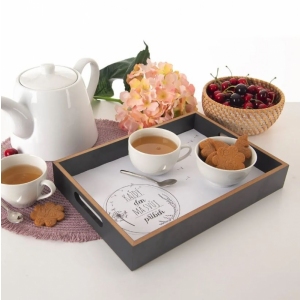 Tác lisované dřevo servírovací KAŽDÝ DEN 34x24 cm