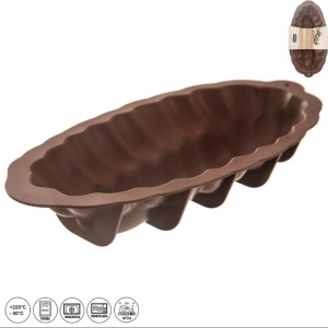 Forma silikon vánočka 41x20,5 cm hnědá