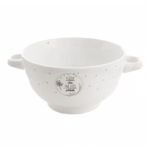 Miska ker. polévková KAŽDÝ DEN kulatá pr. 14 cm