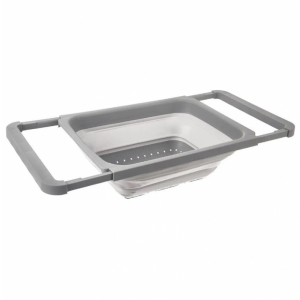 Cedník silikon/UH KEMP skládací do dřezu 39x26,5cm