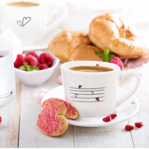 Podšálek ker. SRDÍČKA pr. 12 cm