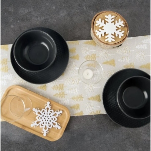 Ubrus-běhoun polyester vánoční 250x28 cm mix