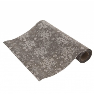 Ubrus-běhoun polyester VLOČKA 250x28 cm