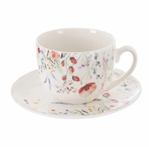 Hrnek porc.+podšálek MÁK 0,28 l