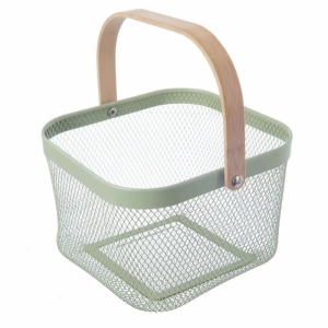 Košík kov/bambus GREENISH