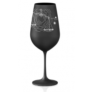 Sklenice na víno Váhy 550 ml | Černá