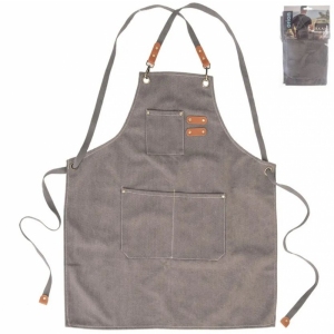 Zástěra kuch. PES/bavlna Canvas gril šedá