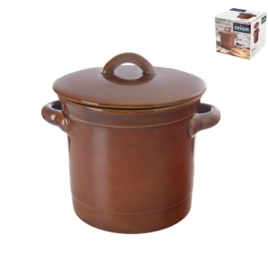 Hrnec ker. na sádlo+víko 1,1 l