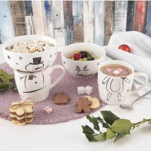 Hrnek+miska porc. sob 0,35 l set