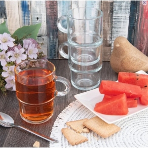 Hrnek sklo Cozy 0,35 l, 6 ks stohovatelný (UK129676)