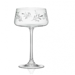 Set koktejlek s dekorem lístků