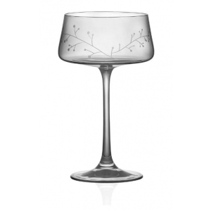 Set šedých koktejlek s mrazivým dekorem