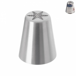 Špička nerez zdobicí Rus vločka malá 1 ks