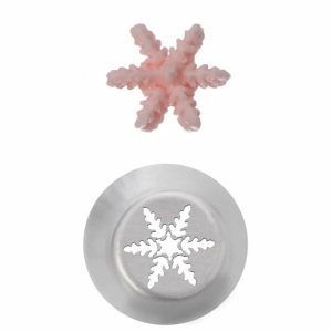 Špička nerez zdobicí Rus vločka malá 1 ks