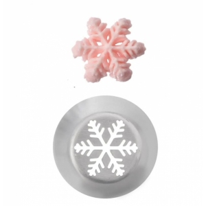 Špička nerez zdobicí Rus vločka 1 ks