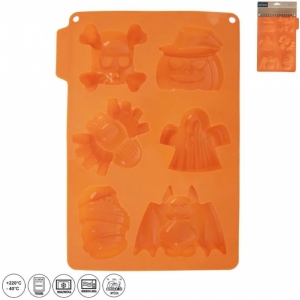 Forma silikon Halloween mix 6 oranžová