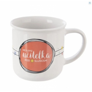 Hrnek porc. NEJLEPŠÍ UČITELKA 0,34 l CZ
