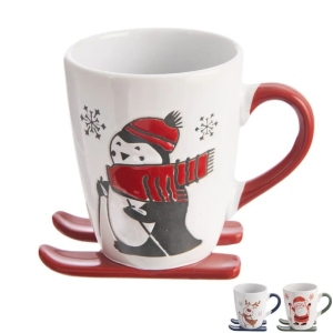 Hrnek kamenina vánoční 0,33 l mix