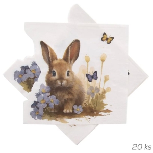 Ubrousky papírové JARO 20 ks 33x33 cm vykrojené