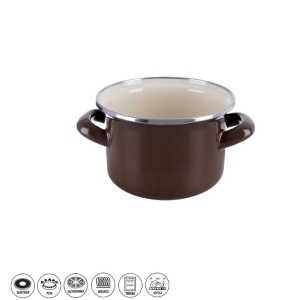 Hrnec smalt BROWN Lem 0,95 l