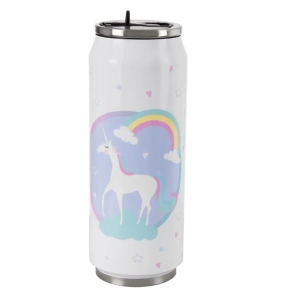 Termoska-plechovka nerez 0,5 l jednorožec