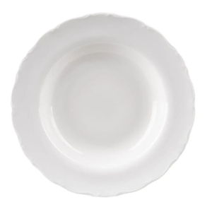 Talíř porcelánový hluboký MONA lem ¤ 23 cm