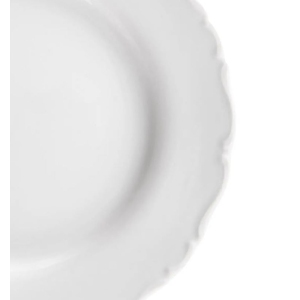 Talíř porcelánový mělký MONA lem ¤ 24,5 cm