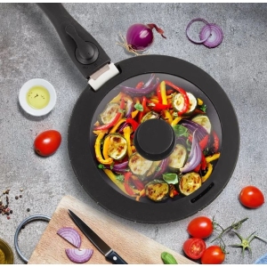 Poklice borosil. sklo/silikon GRANDE COMBI pr. 27 cm