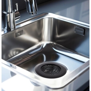 Lapač nečistot nerez pr. 11 cm 1 ks černá