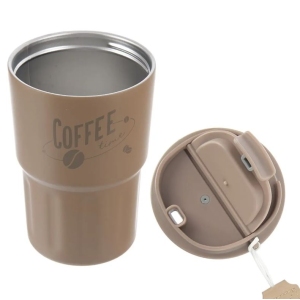 Hrnek TERMO pohár nerez/UH 0,48 l hnědá