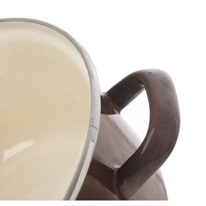 Kastrol smalt BROWN Lem 1,6 l