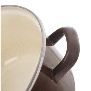 Kastrol smalt BROWN Lem 2,2 l