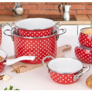 Hrnec smalt TEČKA Lem 4 l