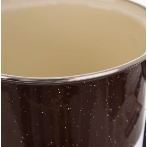 Kastrol smalt BROWN LEM 2,5 l+poklice