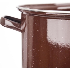 Kastrol smalt BROWN LEM 13 l