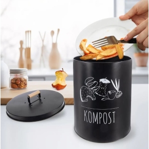 Kompostér plech domácí 8 l BLACK