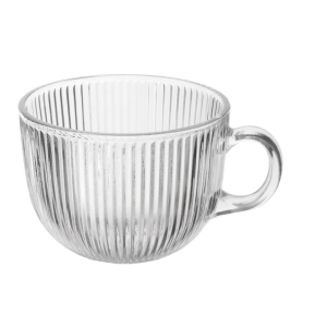 Hrnek sklo čirý jumbo VLNKA 0,5 l