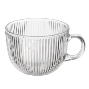 Hrnek sklo čirý jumbo VLNKA 0,5 l