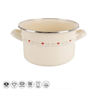 Hrnec smalt TONČA Lem 4 l