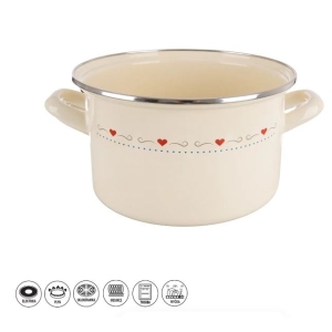 Hrnec smalt TONČA Lem 3 l