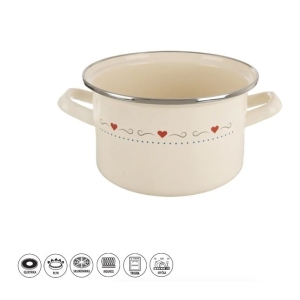 Hrnec smalt TONČA Lem 2 l